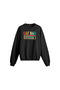 Cat Dad Printed Oversize Sweatshirt