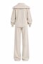 Stone Semi-Zipper Ribbed Suit - 51218 - 2