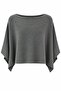 Smoked Bat Sleeve Knitwear Blouse - 261126