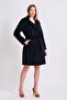 Black Cashmere Coat - 2