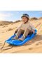 High-Density Polyethylene Snow Sand Grass Sled with Built-In Brakes - 2
