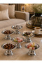 12-Piece Gold-Silver Coffee Side Decorative Mini Presentation Bowl Turkish Delight Bowl - 3