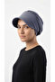 Ela Visor Hat Dark Gray Ready-To-Wear Turban Hijab Pool Cap Suitable for Medical Use
