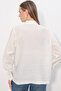Women's Design Lace-Up Shirt 20405 - White - 4