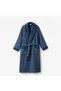 Serena Family Bathrobe Set 10 Pieces 100% Cotton Jacquard Dark Beige-Navy Blue M/L - 3