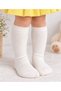 Baby Girl 4-Piece Knitwear Set Floral Decorated Cardigan Pleated Skirt Bandana Socks - 8