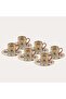 6-Person Winterling Porcelain Coffee Cup Set – 24K Real Gold Plated - 2