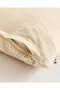 Beige Abstract Emboridery Cushion - 5