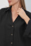 Women's Wide Sleeve Oversize Shirt 20401 - Black - 4