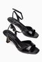 Women's Black Heeled Shoes - 3
