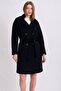 Black Cashmere Coat - 4