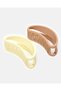 Women Yellow And Brown Hair Claw Set (Pack of 2)