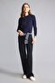 Regular Fit Polo Collar Long Sleeve Basic Knit Sweater D6259Ax26Au - 3