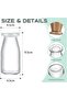 20PCS Yoghurt Jars pudding Jar with Lid Glass Container With Lid For Milk Jams Jelly Mousse Yogurt 100ml - 2