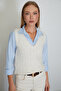 V-neck knit sweater - 5