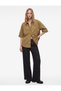Washable Half Sleeve Classic Collar Buttoned Oversize Denim Shirt - 2
