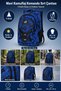 Commando Backpack Blue Camouflage 3 Compartments Camping and Outdoor 46X32X18 cm