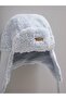 Baby Boy Welsoft Hat with Ear Protection Winter Hat Lace-Up Plush Beanie (3-18 Months) - 2