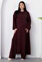Crew Neck Slit Pants Double Set Pl2611 - 6