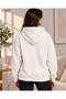 Women's Hooded Oversize Sweatshirt - Plain Basic Cotton Sweatshirt with Kangaroo Pocket - 2