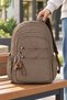 Monkey Mascot Cracked Backpack Brown 49X30X20 cm Daily Use - 3