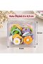Colorful Children's Hair Elastics with Flower Figures, 20 Pieces in Box - 3
