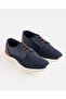 Men Navy Derby Shoes - 2