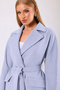 Light Blue Carolina Cashmere Coat - 5