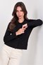 Black Classic Collar Buttoned Slim Knit Cardigan - 2