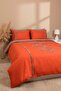 Puff embroidered liya double size 100% cotton duvet cover set - 6 piece dowry set - 2