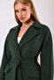 Green Carolina Cashmere Coat - 5