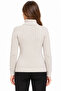Turtleneck Full-Throated Thick Ribbed Regular Fit Knitwear Sweater - Beige - 3