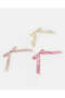 Women Assorted 3-Piece Bow Hair Clip Set - 2
