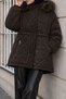 Hooded Nova Short Coat Tsd260293 Bitter Brown - 4