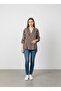 V-Neck Striped Blouse - 2