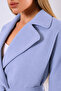 Light Blue Carolina Cashmere Coat - 6