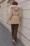 Hooded Nova Short Coat Tsd260293 Beige - 4