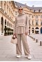 Rovena Garnili Snap Detailed Modal Hijab Sports Set - Beige - 2
