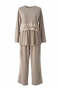 Rovena Garnili Snap Detailed Modal Hijab Sports Set - Beige - 6