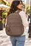 Monkey Mascot Cracked Backpack Brown 49X30X20 cm Daily Use - 4