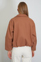 Polo Neck Cashmere Bomber Jacket with Zipper Pockets - 8