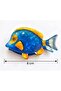 Pearlescent Bone Blue Fish 8cm - 2
