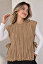 Acrylic Knitwear Sweater N521 Camel - 2