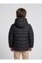Boy's Water-Repellent Hooded Coat with Pockets and Zipper - 2