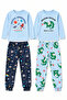 Boys' Pajama Set – Cotton Lycra and Combed Cotton Fabric 4-10 Years