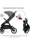 Vento All Terrain High Landscape Baby Stroller-Grey - 4