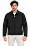 Men's Water Repellent Windproof Lined Full Zipper 4 Season Regular Fit Coat Jacket - Black