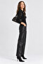 Turtleneck Women's Knitwear Sweater with Snap Button Detail |   Mkw5311605-1 - 2