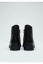 2551020K Lace-Up Ankle-Length Genuine Leather Flat Sole Boots for Women - 5