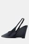 Γόβες πλατφόρμας slingback - Μαύρες - 38 - 3